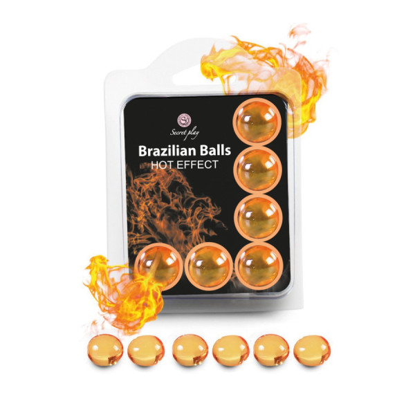 Boules de massage Brésiliennes effet chaleur x6 